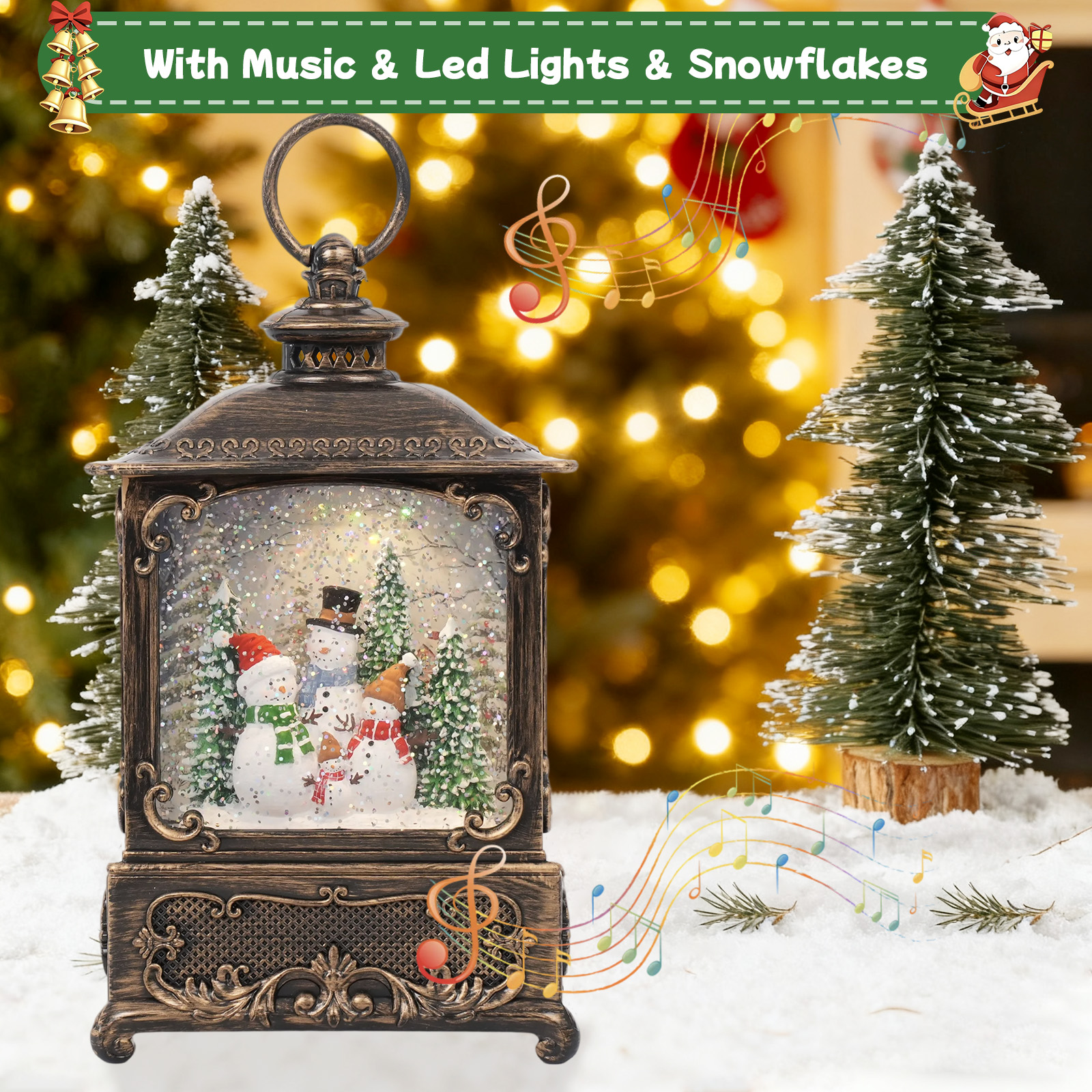 Music Snow Globe Lantern with  – Snow Globe Musical recenzja i cena
