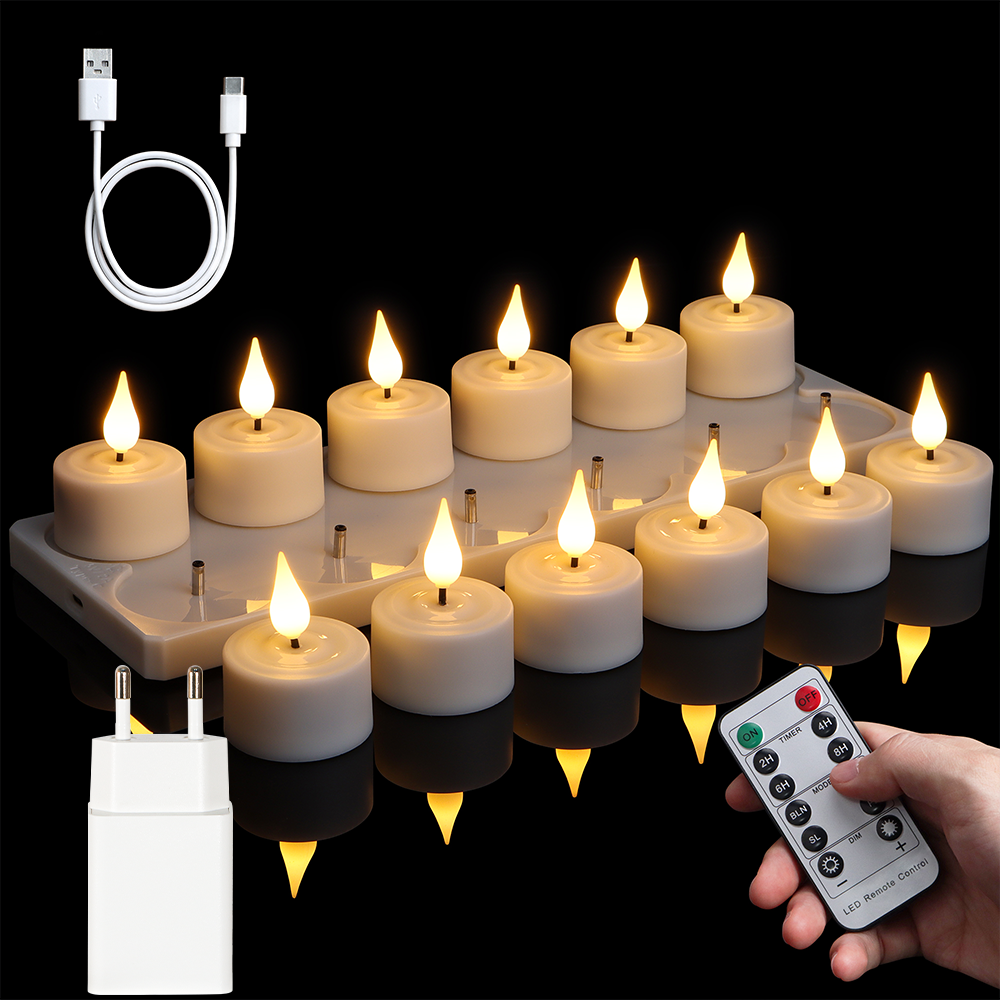 LED Candle Light Rechargeable  – Holiday Candle Set recenzja i cena