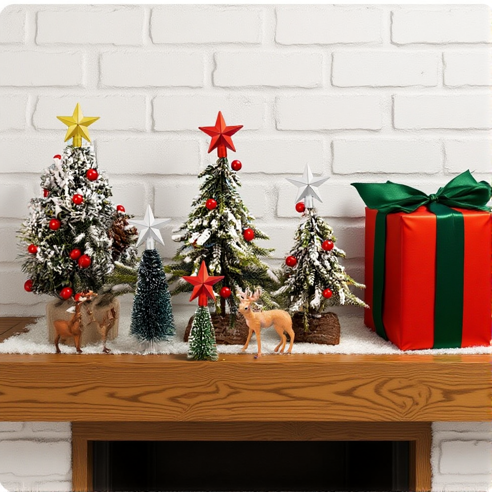 6cm Mini Christmas Tree Topper – Star Tree Topper recenzja i cena