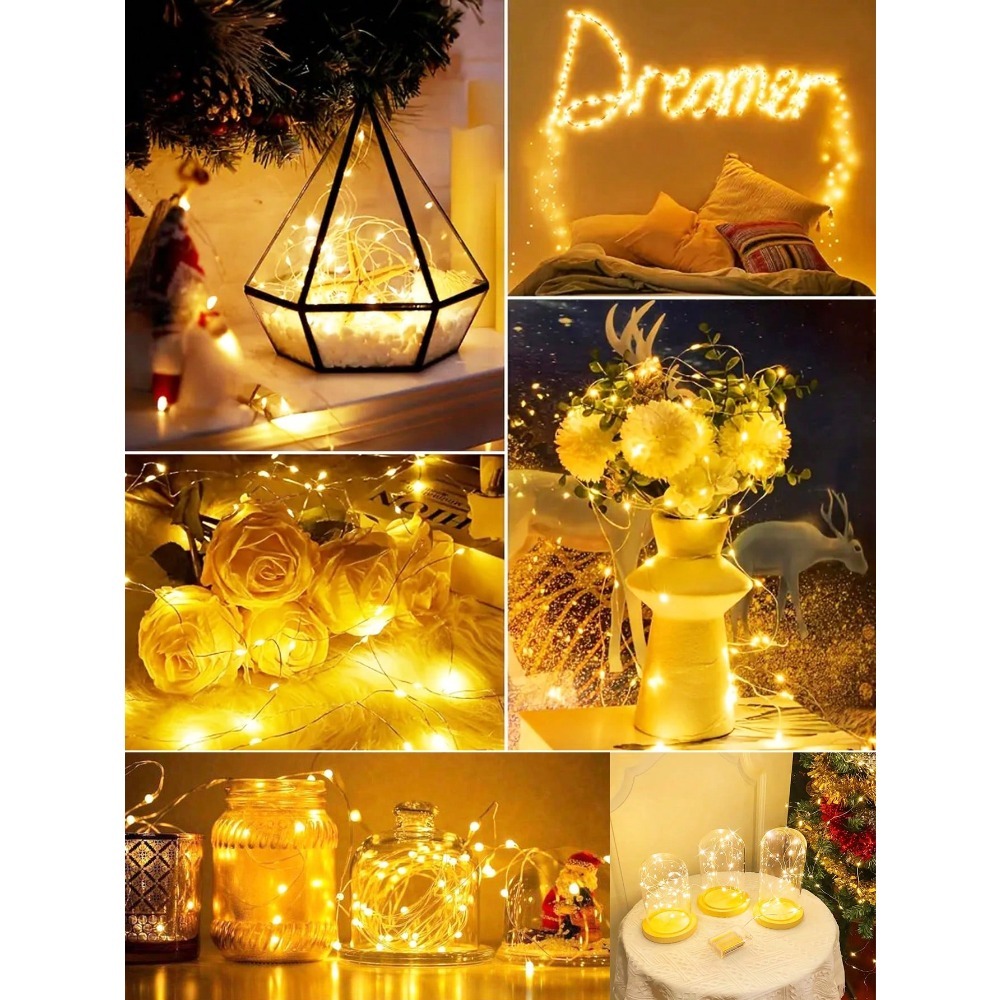 1pc Warm White LED Copper Wire – Led Fairy String Lights recenzja i cena