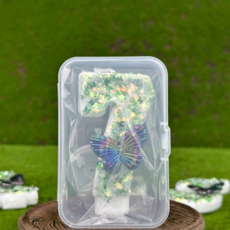 1Pc Green Sequins Number 0-9 B – Holiday Candle Set recenzja i cena