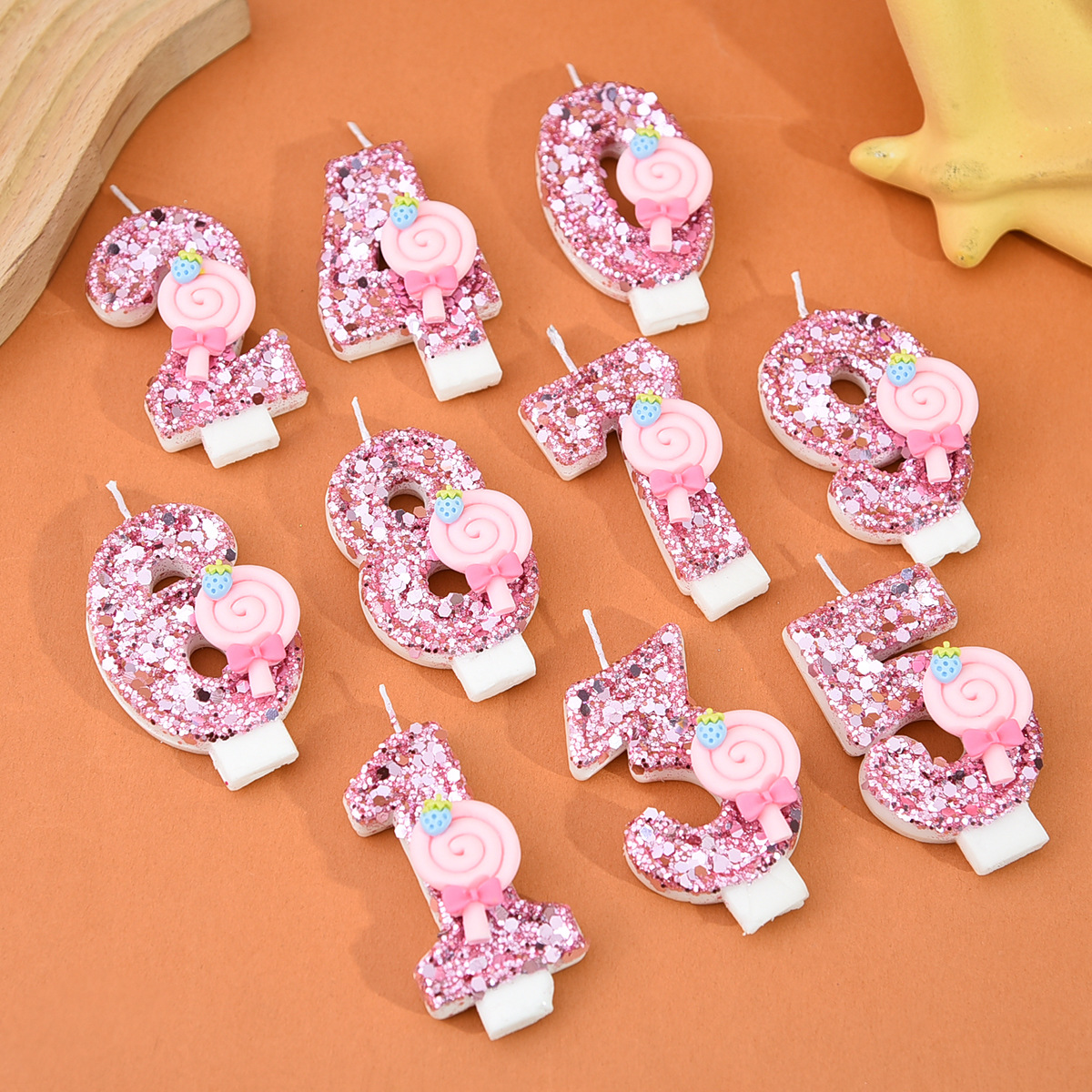 1pc Large 0-9 Numbers Pink Lol – Holiday Candle Set recenzja i cena