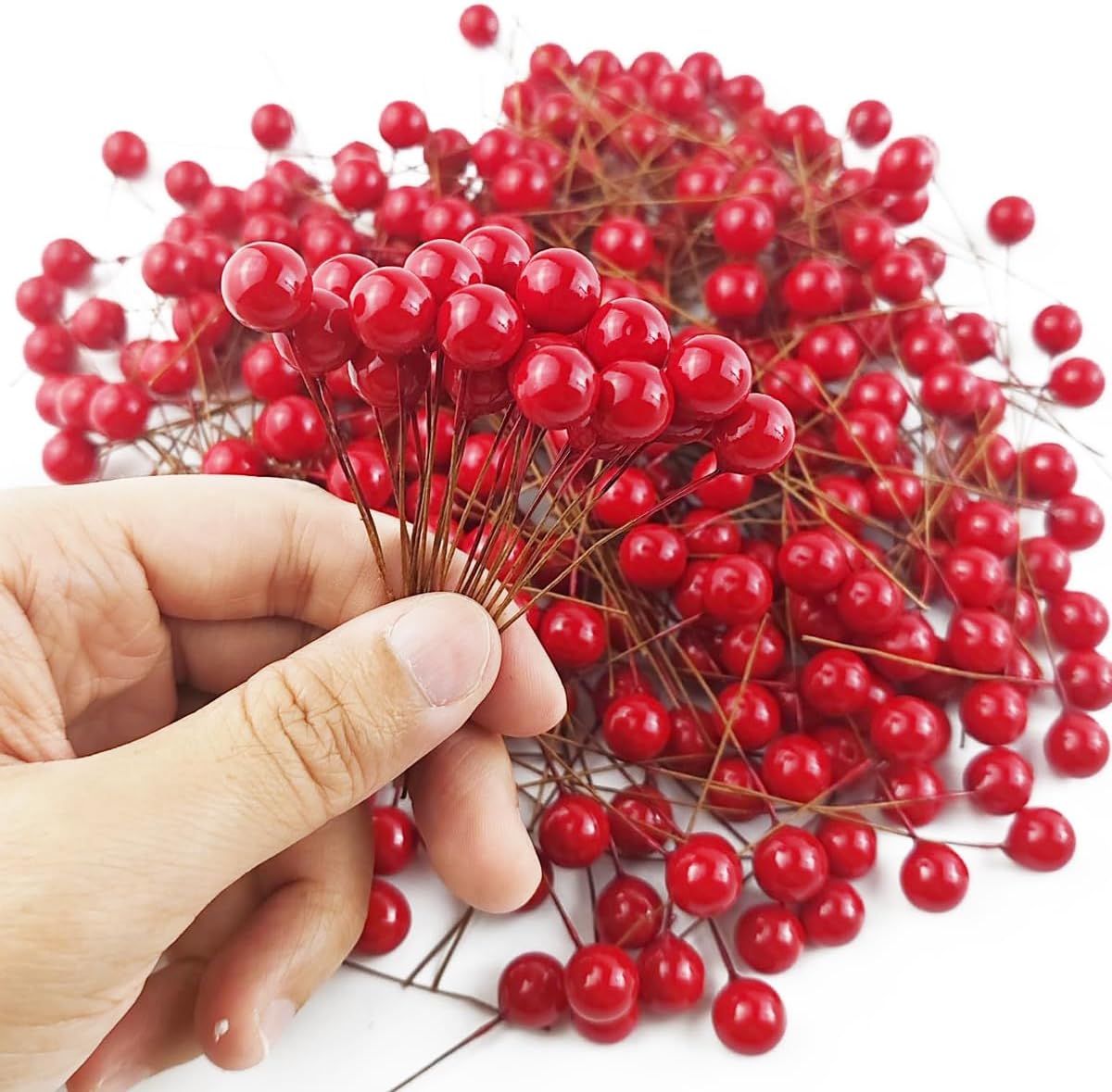 Artificial Holly Berries Mini  – Christmas Wreath Fake recenzja i cena