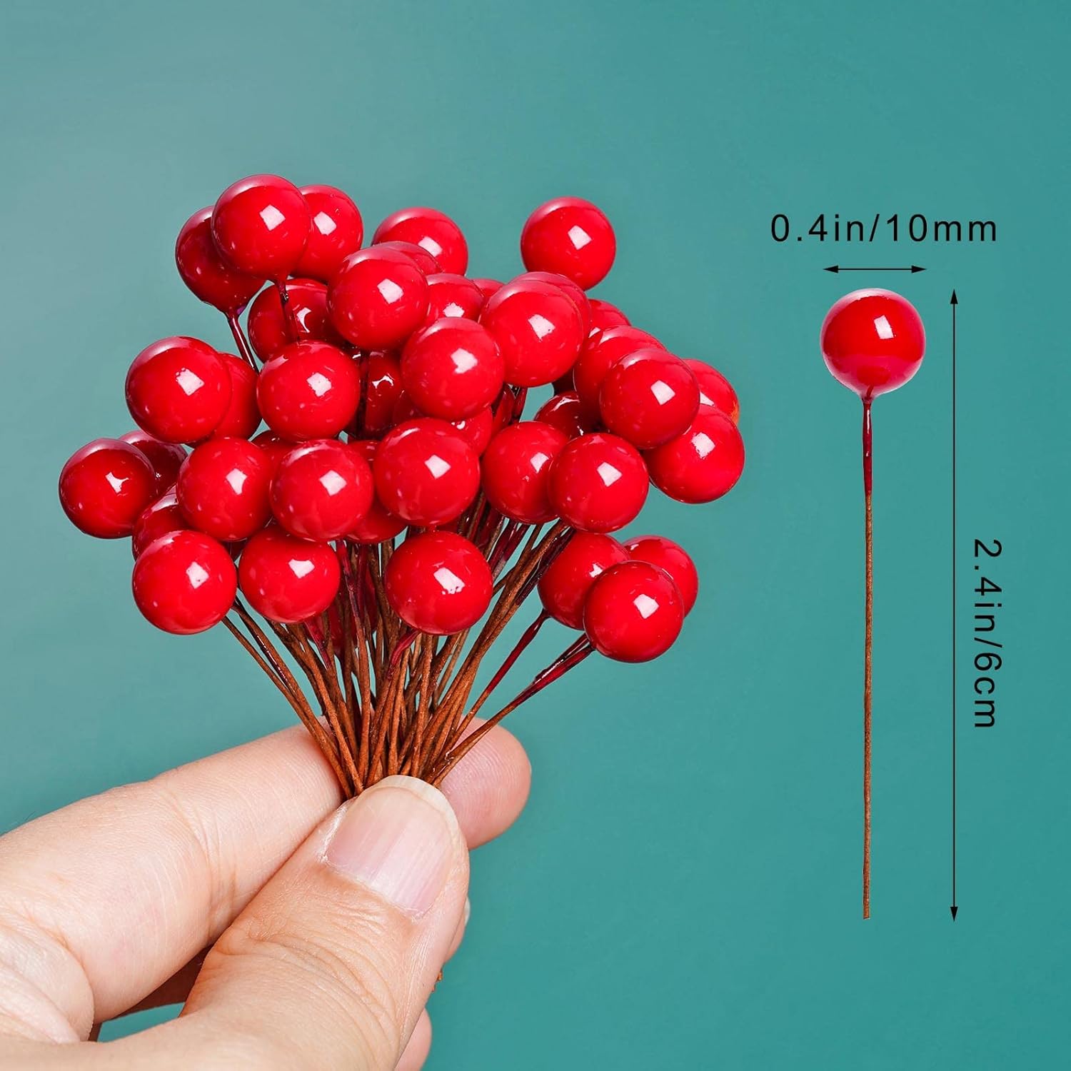 Artificial Holly Berries Mini  – Christmas Wreath Fake recenzja i cena