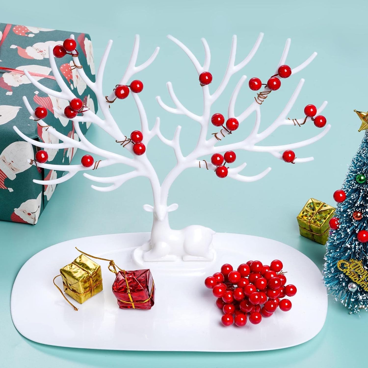 Artificial Holly Berries Mini  – Christmas Wreath Fake recenzja i cena