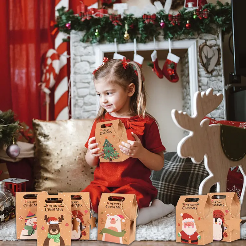 6/12/24Pcs  Christmas Kraft Pa – Advent Calendar Gift recenzja i cena