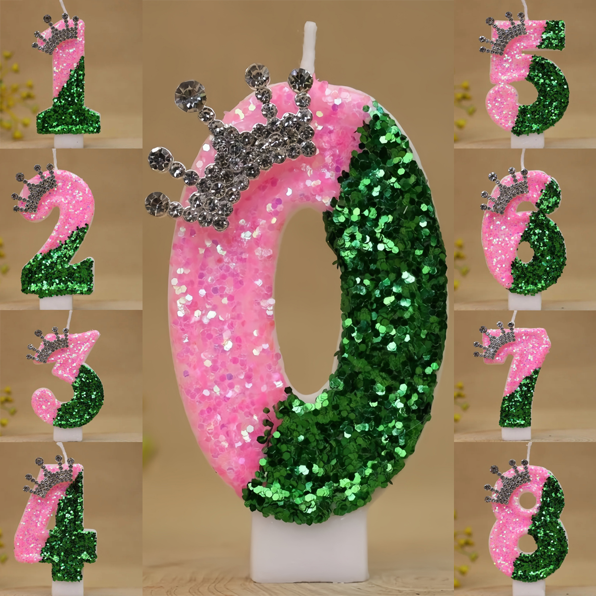 Sparkling Light Green Princess – Holiday Candle Set recenzja i cena