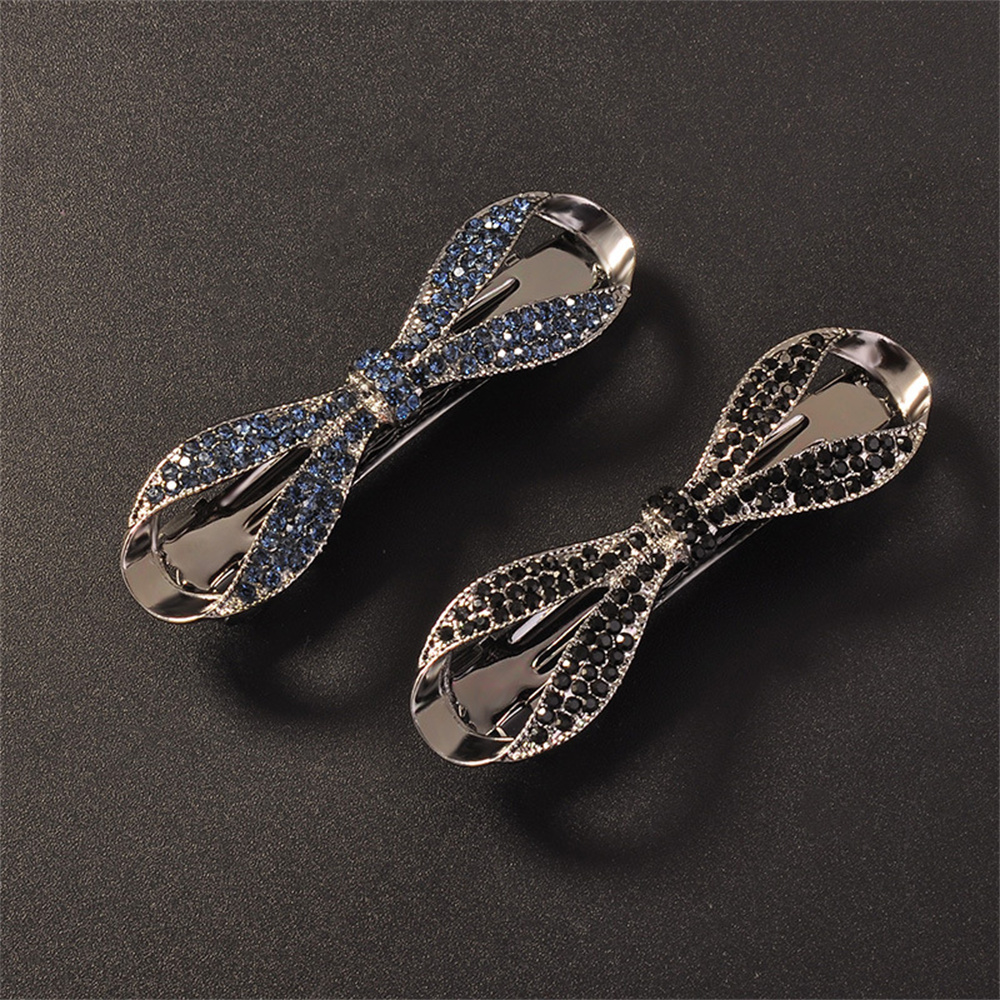 Exquisite Faux Crystal Bow Hai – Ribbon Bow Gift recenzja i cena