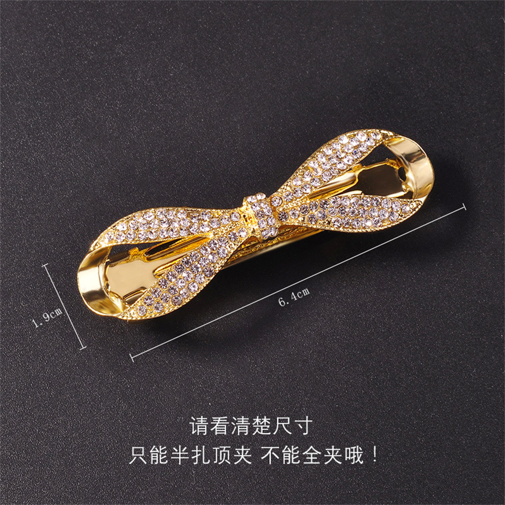 Exquisite Faux Crystal Bow Hai – Ribbon Bow Gift recenzja i cena