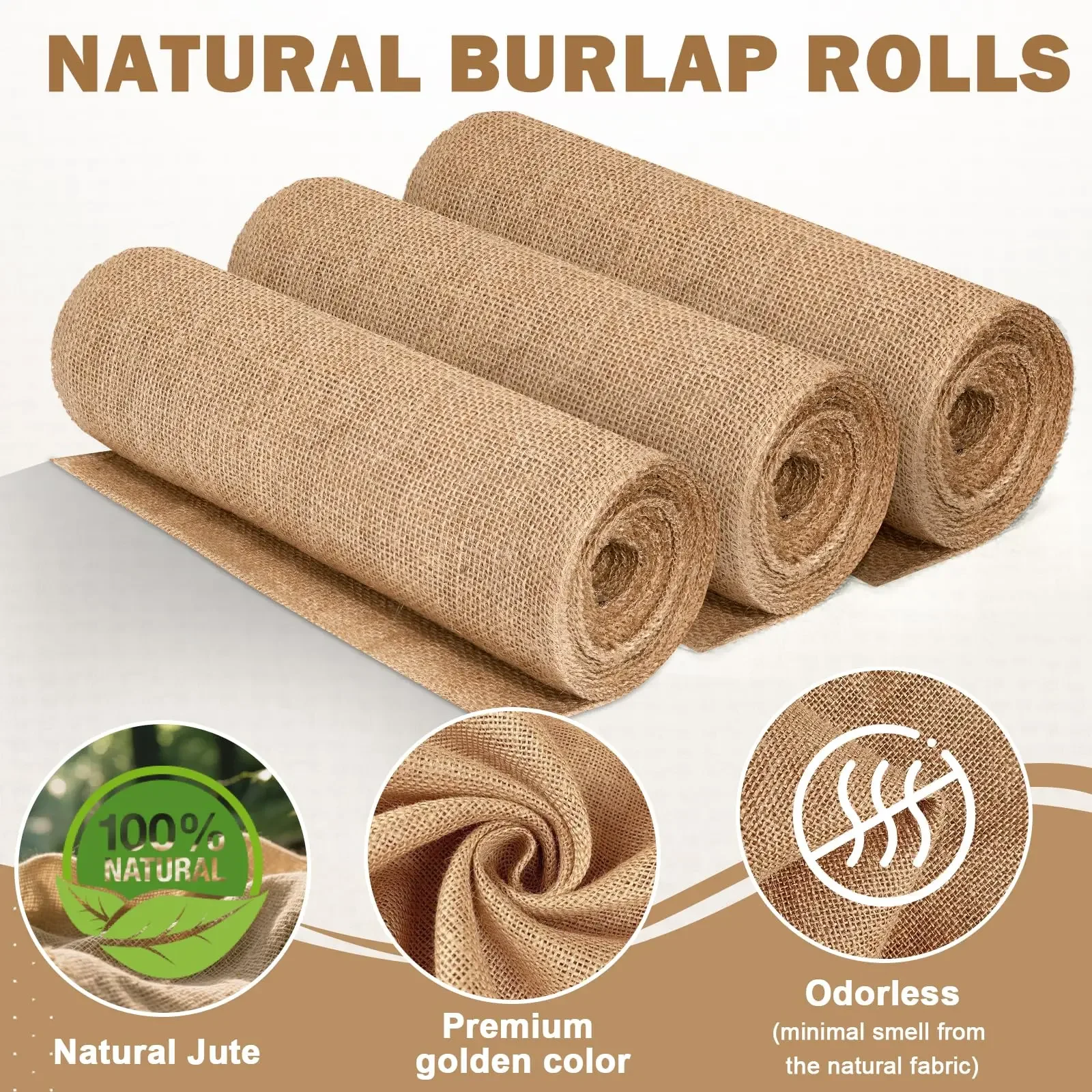 Natural Beige Burlap Roll 30cm – Christmas Table Runner recenzja i cena