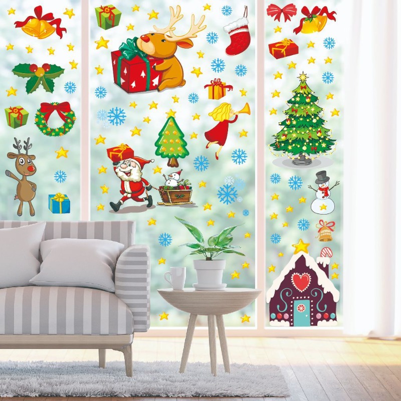 4pcs PVC Christmas Snowflake W – Snowflake Window Decal recenzja i cena