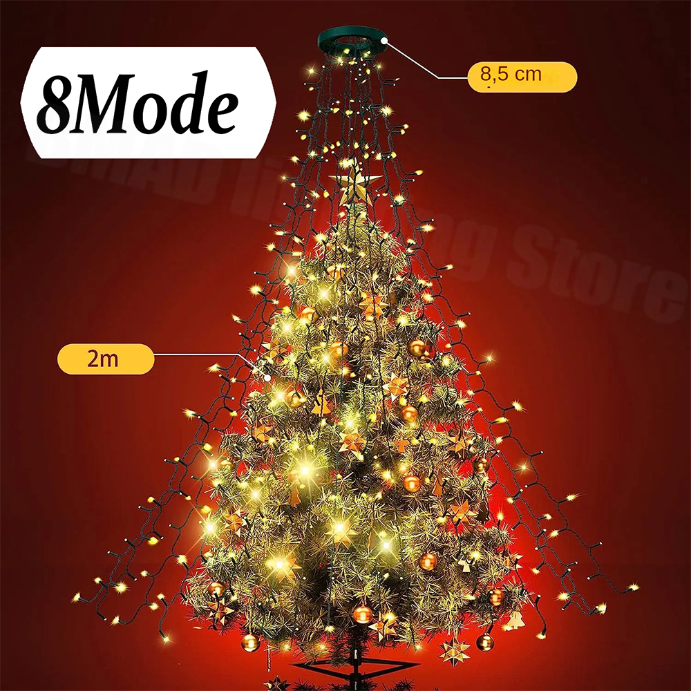 Christmas Tree Waterfall Light – Led Fairy String Lights recenzja i cena
