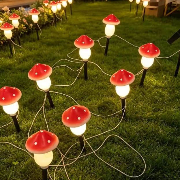 Solar Mushroom String Lights W – Christmas Lights Outdoor recenzja i cena