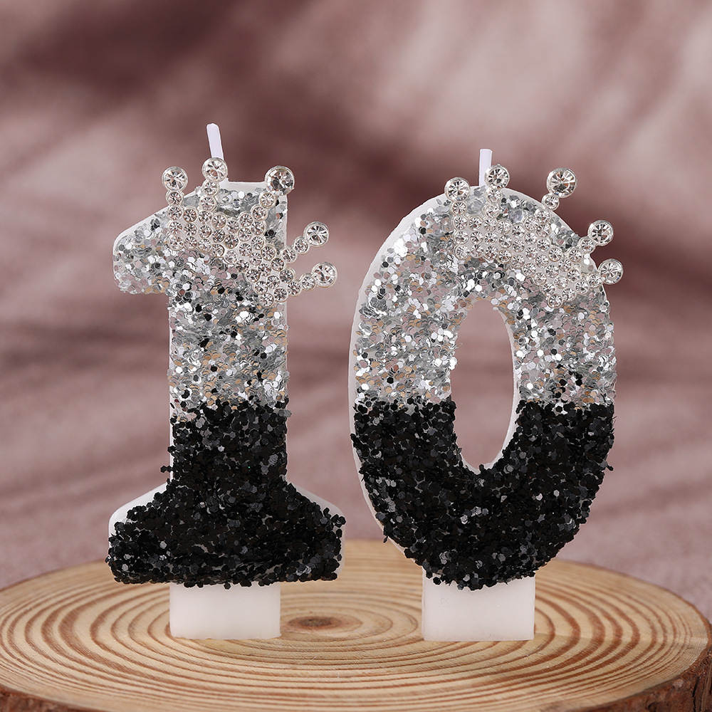 Black Silver Gradient Crown Ha – Holiday Candle Set recenzja i cena