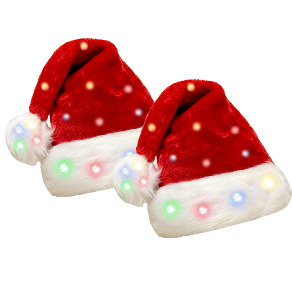 Christmas hat LED light plush  – Santa Hat Plush recenzja i cena